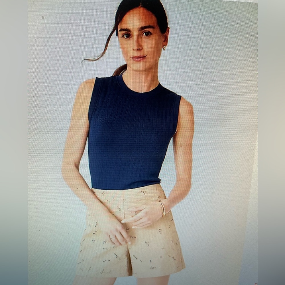 NWT Ann Taylor Ribbed Sweater Shell